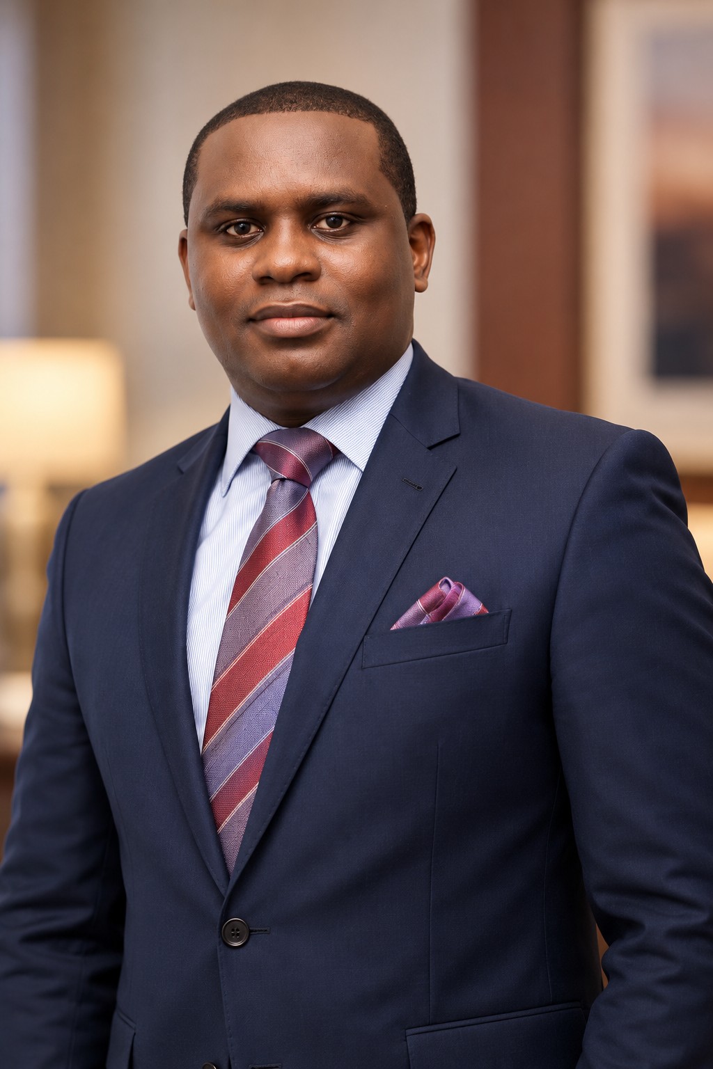 Femi Orimoloye in a considered executive portrait